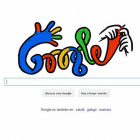 Google ha escogido este 'doodle', unas manos animadas tejiendo lana, para dar la bienvenida al solsticio de invierno.