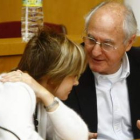 Juan Manuel Arias Alcoba y Rosa María Fernández Velilla, durante un Pleno.