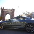 Un coche de Cabify en Barcelona.