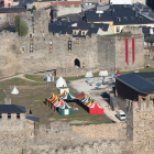 El castillo templario de Ponferrada durante la grabación de MasterChef.