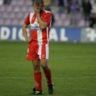 Alessandría muestra su decepción en mitad del campo del Valladolid