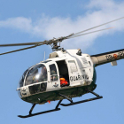 Un helicóptero de la Guardia Civil participó en el operativo de búsqueda. DL