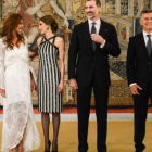 Los Reyes con el presidente argentino Macri y su esposa.