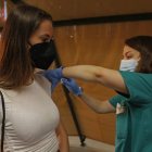 Vacunación contra la Covid-19 en el Palacio de Exposiciones. F. OTERO PERANDONES