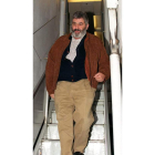 Oubiña a su llegada a España extraditado en el 2000.