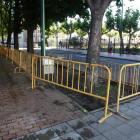 Imagen de las obras que se iniciaron ayer en la zona de José Aguado para adoquinar por completo su bulevar.