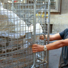 Un trabajador en Barcelona realizando tareas con riesgo de toxicidad.