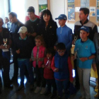 Imagen de los premiados en el torneo de golf Rotary. DL