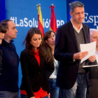 El cabeza de lista del PPC para el 21-D, García Albiol, tras conocer los resultados. QUIQUE GARCÍA