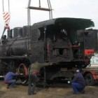 La 19, el pasado viernes a su llegada al Museo del Ferrocarril.