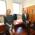Ana María Lourido, jueza decana, y José Miguel Carbajosa. LDM