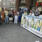 La plaza de Botines acogió el acto de reivindicación del colectivo