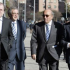 Herrera, Alierta, José Antolín y José Rolando Álvarez, ayer en Valladolid.