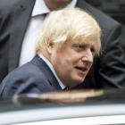 Boris Johnson sale ayer del 10 de Downing Street para ir al Parlamento británico. WILL OLIVER