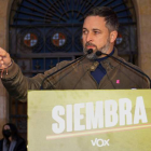 Santiago Abascal ayer, en Palencia. ALMUDENA ÁLVAREZ