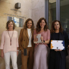 Rosario Viloria, Mar Fernández, Ana Rivero, Sheila Martínez, Cristina Diez y Ángel Mencía. FERNANDO OTERO