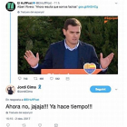 La frase de Rivera y la respuesta del cuñado de Arrimadas.