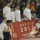 En  la final se volvió a mostrar el apoyo a la candidatura de Madrid 2012