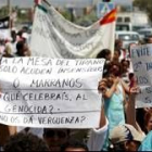 Foto de archivo de una manifestación en Algeciras a favor del referéndum en el Sáhara