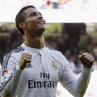 Cristiano Ronaldo, autor de cinco de los goles del Real Madrid.
