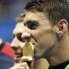 Michael Phelps, con la medalla de oro.