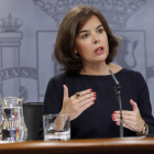 La vicepresidenta del Gobierno en funciones, Soraya Sáenz de Santamaría. ZIPI