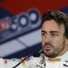 Después de deslumbrar en las 500 Millas de Indianápolis (en la foto), Ferando Alonso quiere triunfar en las 24 Horas de Le Mans.