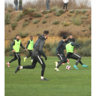 El equipo entrena hoy por última vez antes del partido. L. DE LA MATA