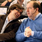 Herrera, junto al elegido presidente de NN.GG., Alfonso García