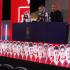 Luis Enrique en el momento de anunciar la convocatoria de España para el Mundial de Catar 2022. HIDALGO