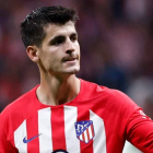 Álvaro Morata logró un doblete decisivo en el derbi contra el Real Madrid. RODRIGO JIMENEZ