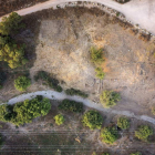 Vista aérea de la bíblica ciudad filistea de Gaza, hogar del gigante Goliat.