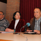 Laureano González, con  Marqués y Álvarez Courel, en una imagen de archivo.