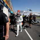 Lewis Hamilton, durante los entrenamientos en el circuito Paul Ricard.