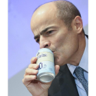 El consejero delegado de Anheuser-Busch InBev, Carlos Brito, antes de una junta general de accionistas en Bruselas.