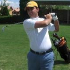 Jorge García durante su entrenamiento de ayer en las instalaciones del León Club de Golf