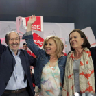 Rubalcaba, Valenciano y Ayala en Zaragoza.