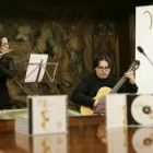 El Dúo Fug'Arte, en la presentación del CD del Festival de Música Española