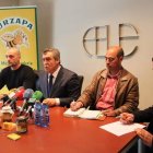 Urbano González, Javier Cepedano, Constantino Camafreita y Javier Morán, ayer en la Fele.