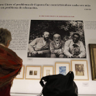 Detalle de la exposición sobre Giner en la Institución Libre de Enseñanza