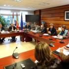 Ruiz presidió ayer en Valladolid la reunión con los directores generales de las tres comunidades.
