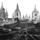 Imagen del incendio ocurrido en la Catedral en 1966. C. A. DELGADO