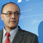 Luis Linde, durante su intervención el el Nueva Economía Fórum.