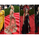 Rihanna, Beyoncé, Sarah Jessica Parker y Lady Gaga, en la gala.
