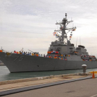 El destructor USS Donald Cook, con base en Rota.