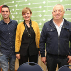 Daniel Velasco, Beatriz Escudero y Alfredo de Arriba, durante la presentación. L. DE LA MATA
