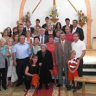Los familiares de Alberta Gómez, a la finalización de la Eucaristía.