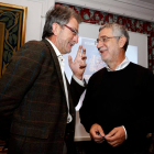 Agustín Prieto y Patxi Otazu, ayer.