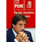 En la imagen, el secretario regional del PSOE, Ángel Villalba