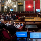 La Sala de Plenos del Tribunal Supremo durante el juicio del procés